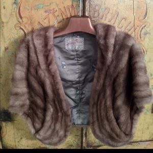 Vintage fur stole mink